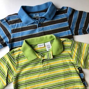 Two Boy's Short Sleeve Polo Shirts